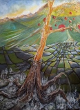 L'arbre à oxygène - LES ARBRES huile/acrylique sur bois